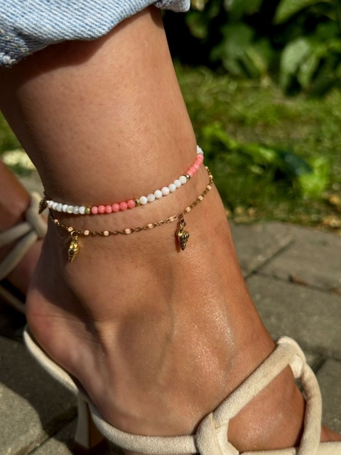 Coral Breeze Anklet Set